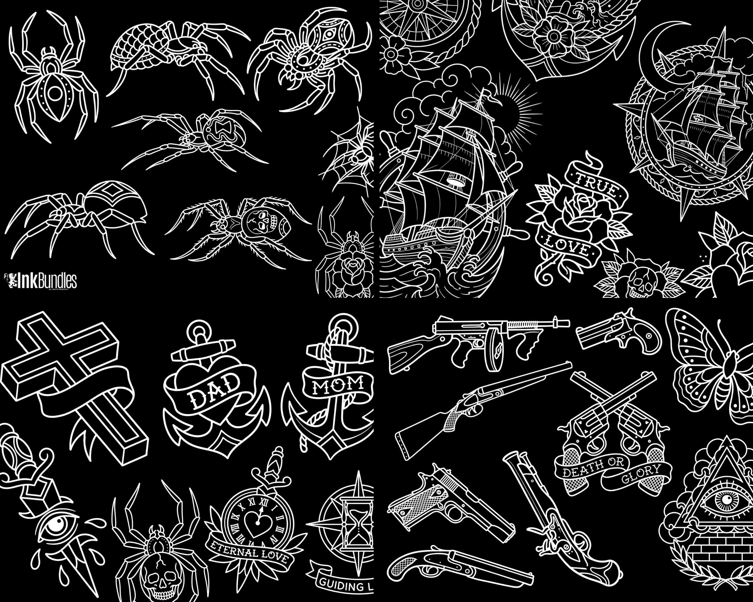 The Traditional Artist vol.3 1100+ Original old-school stencils