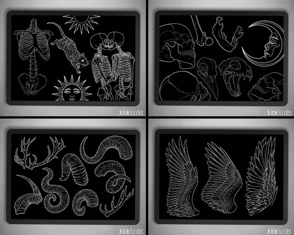 The Tattoo Art Toolkit: 1200+ Custom Stamps & Brushes (Digital Download)