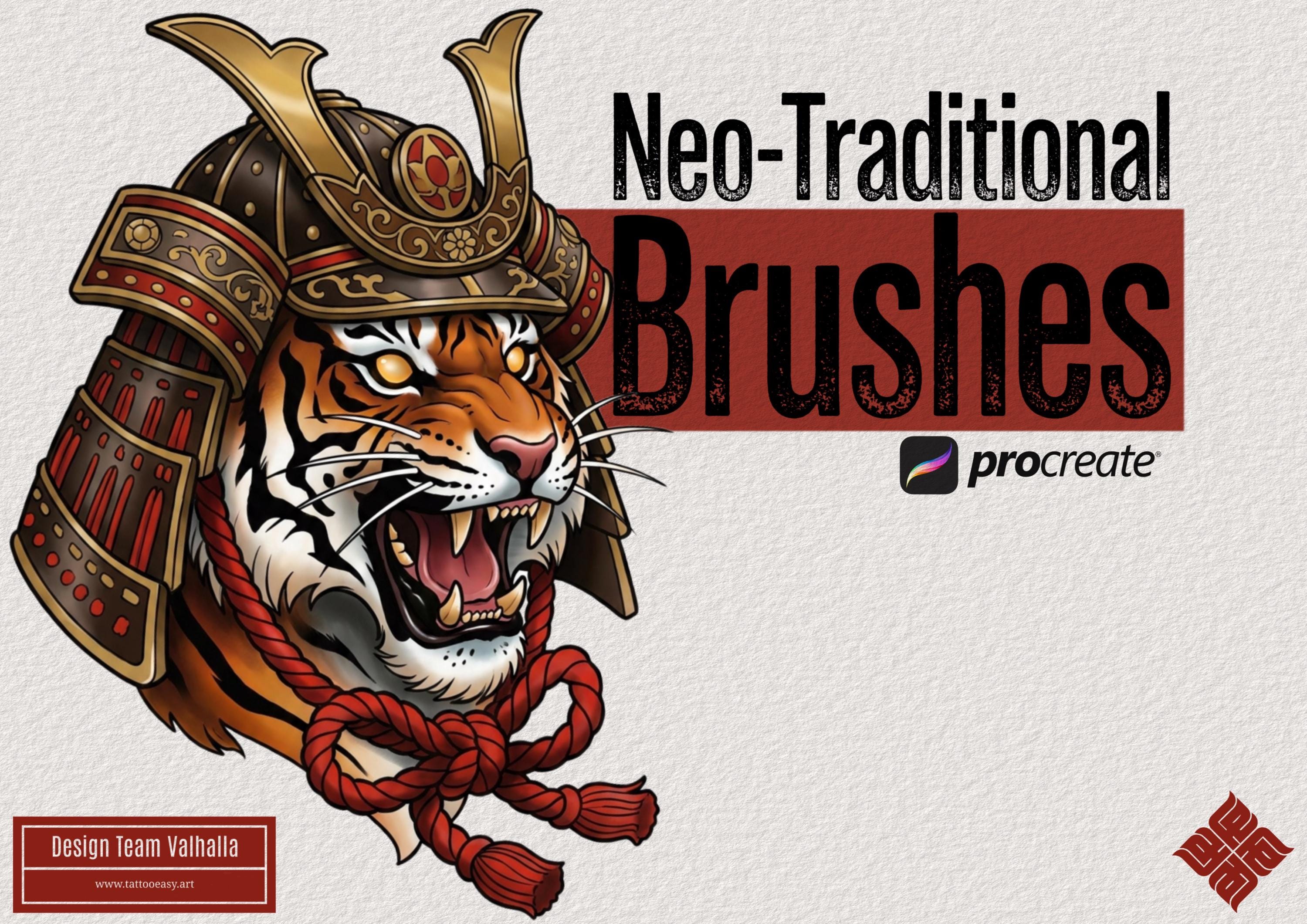 Procreate Neo-Traditional Paint Brushes: Custom made (Digital Download)