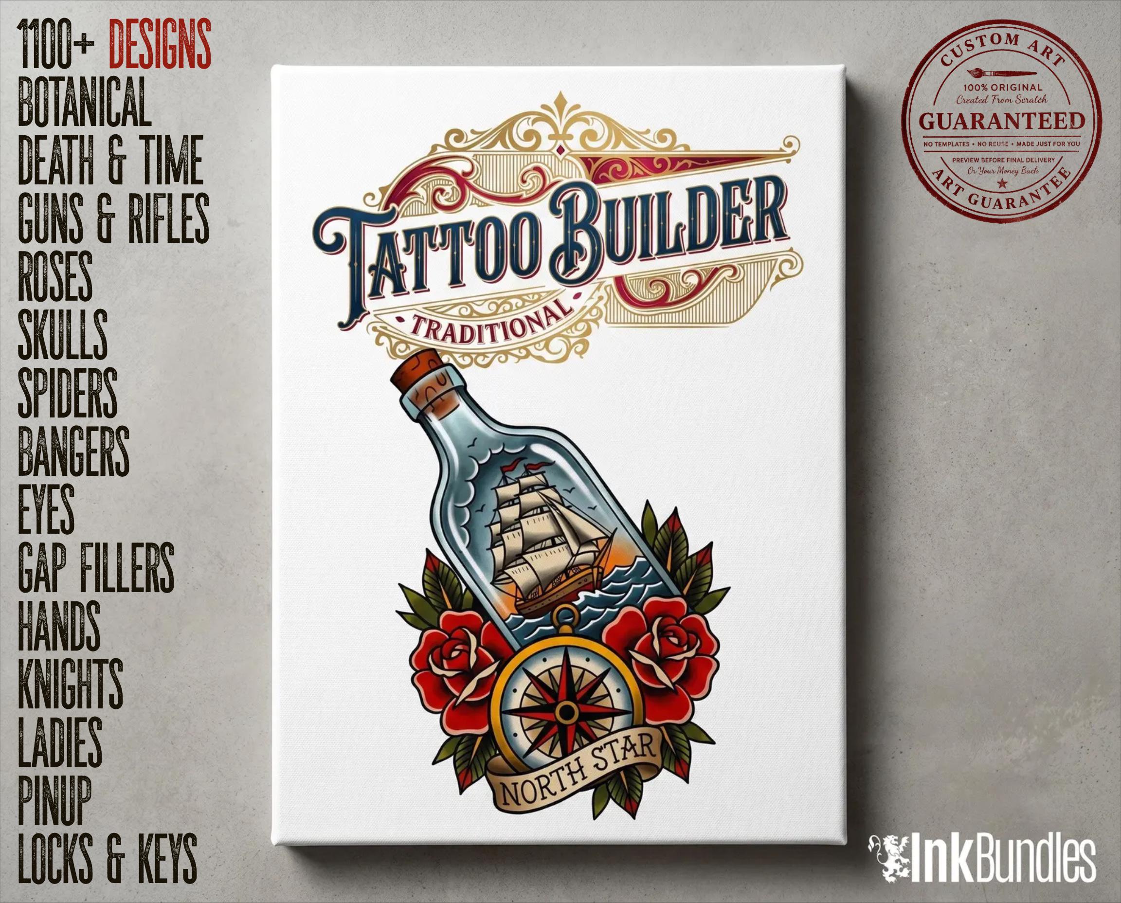 The Traditional Artist vol.3 1100+ Original old-school stencils