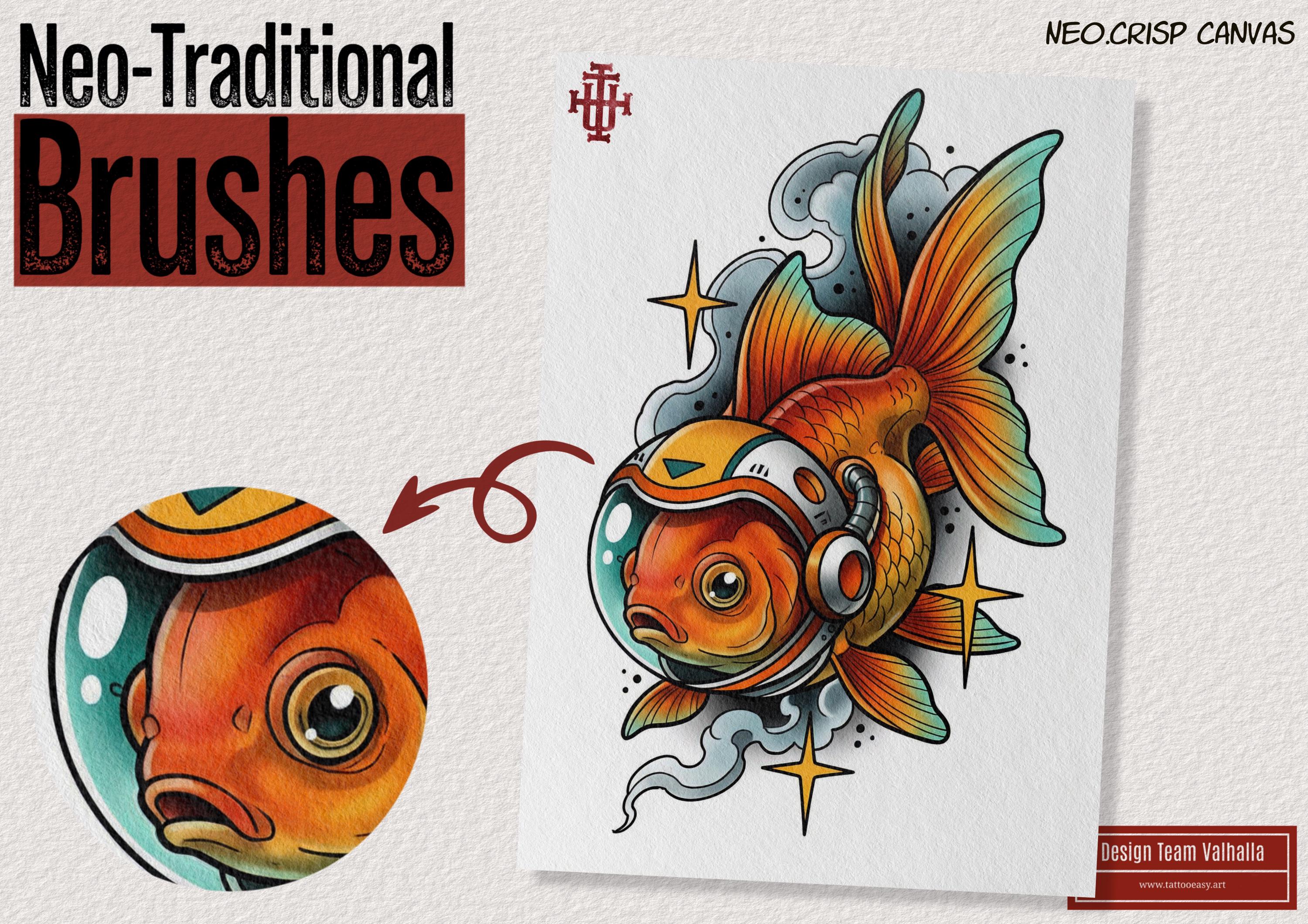 Procreate Neo-Traditional Paint Brushes: Custom made (Digital Download)