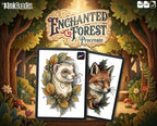 Neo Traditional Tattoo Bundle | The Enchanted Forest | Procreate + PNG | Wildlife tattoo stencils / pdf | Digital Download