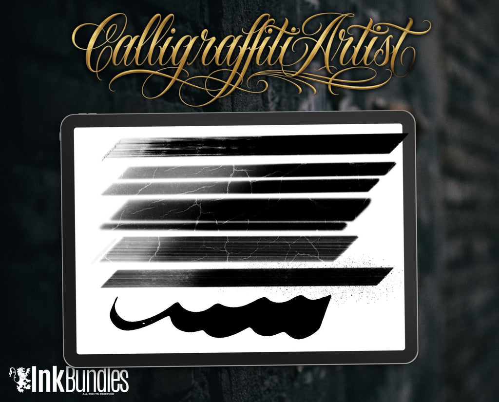 CaliGraffiti Lettering Kit for Procreate: 300+ Custom Letters, 40 Brushes (PDF Guide Included)
