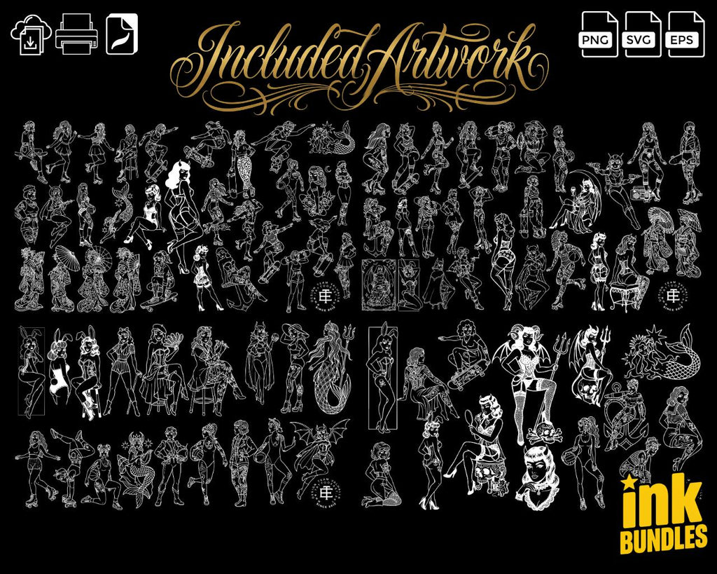 Traditional Pinup design kit