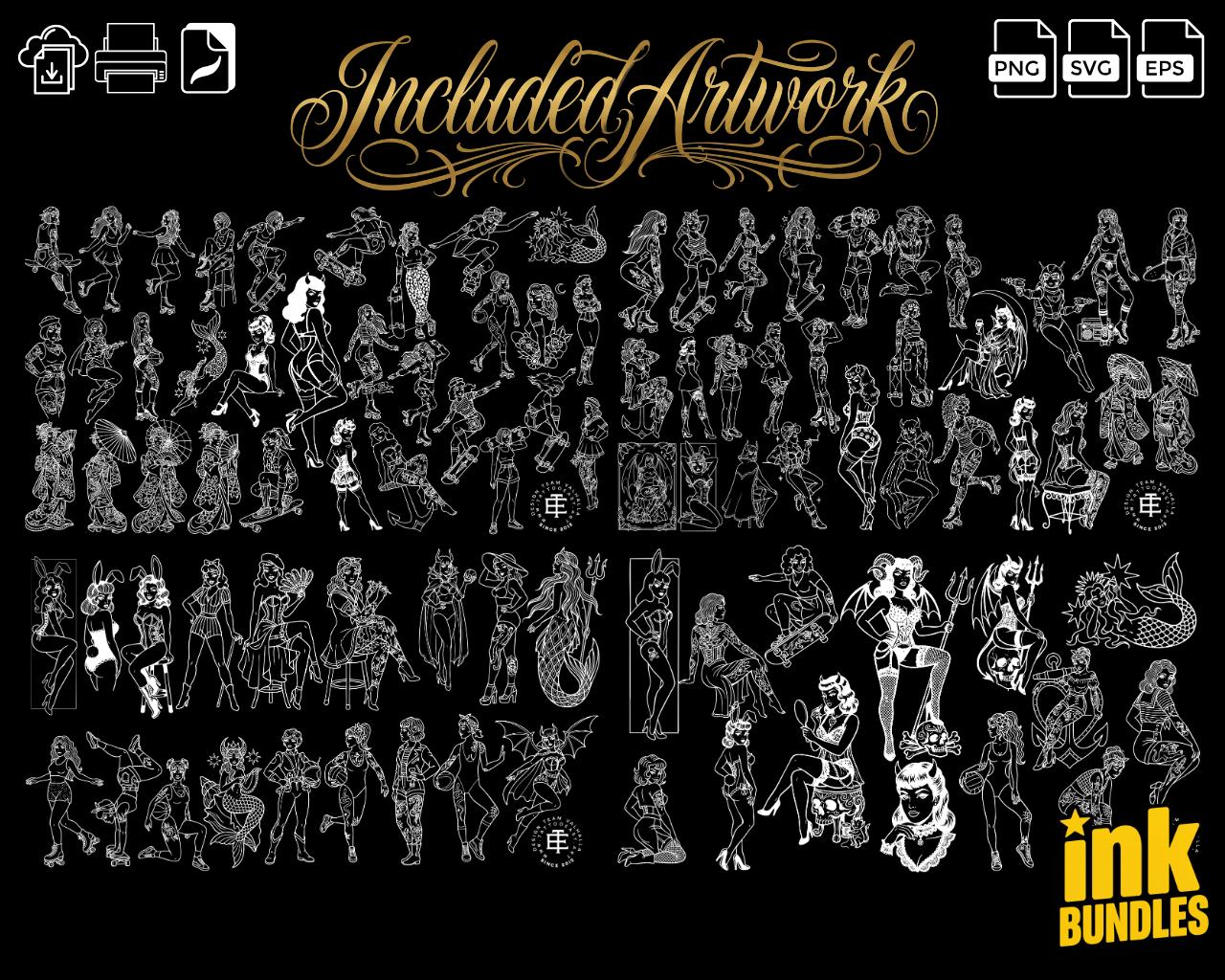 Traditional Pinup design kit