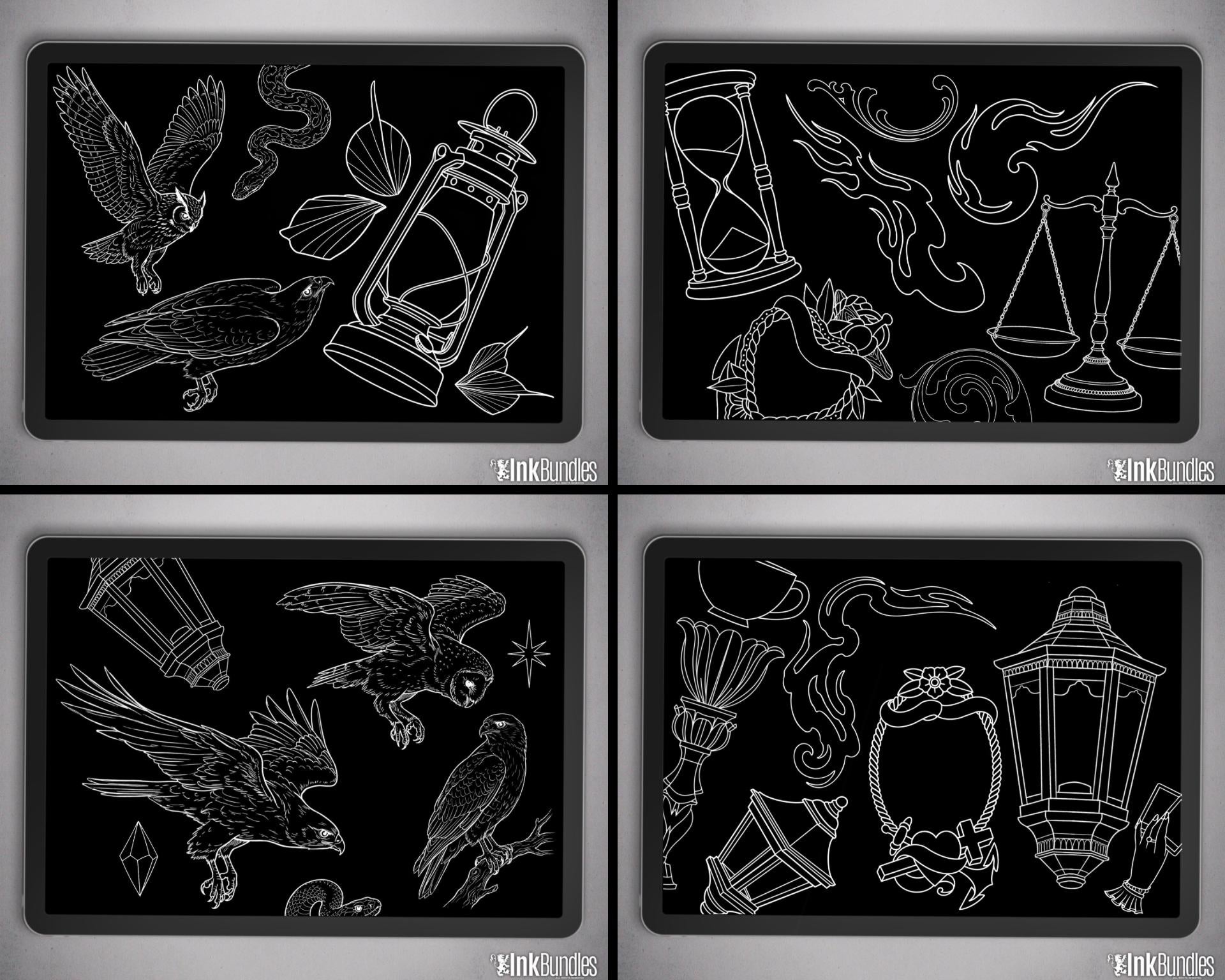 The Tattoo Art Toolkit: 1200+ Custom Stamps & Brushes (Digital Download)