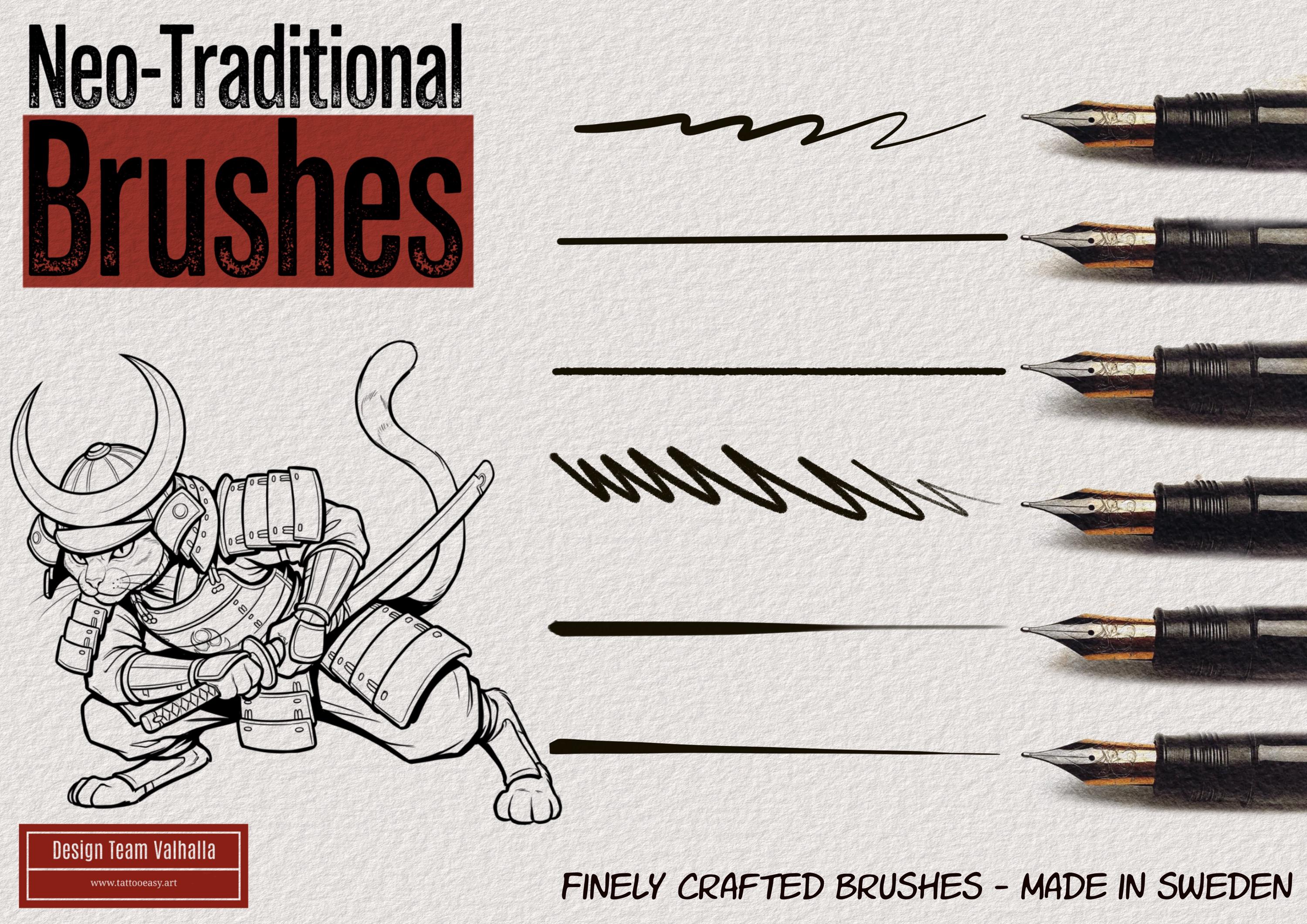 Procreate Neo-Traditional Paint Brushes: Custom made (Digital Download)