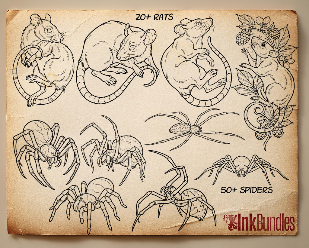 The Tattoo Art Toolkit: 1200+ Custom Stamps & Brushes (Digital Download)