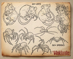 The Tattoo Art Toolkit: 1200+ Custom Stamps & Brushes (Digital Download)