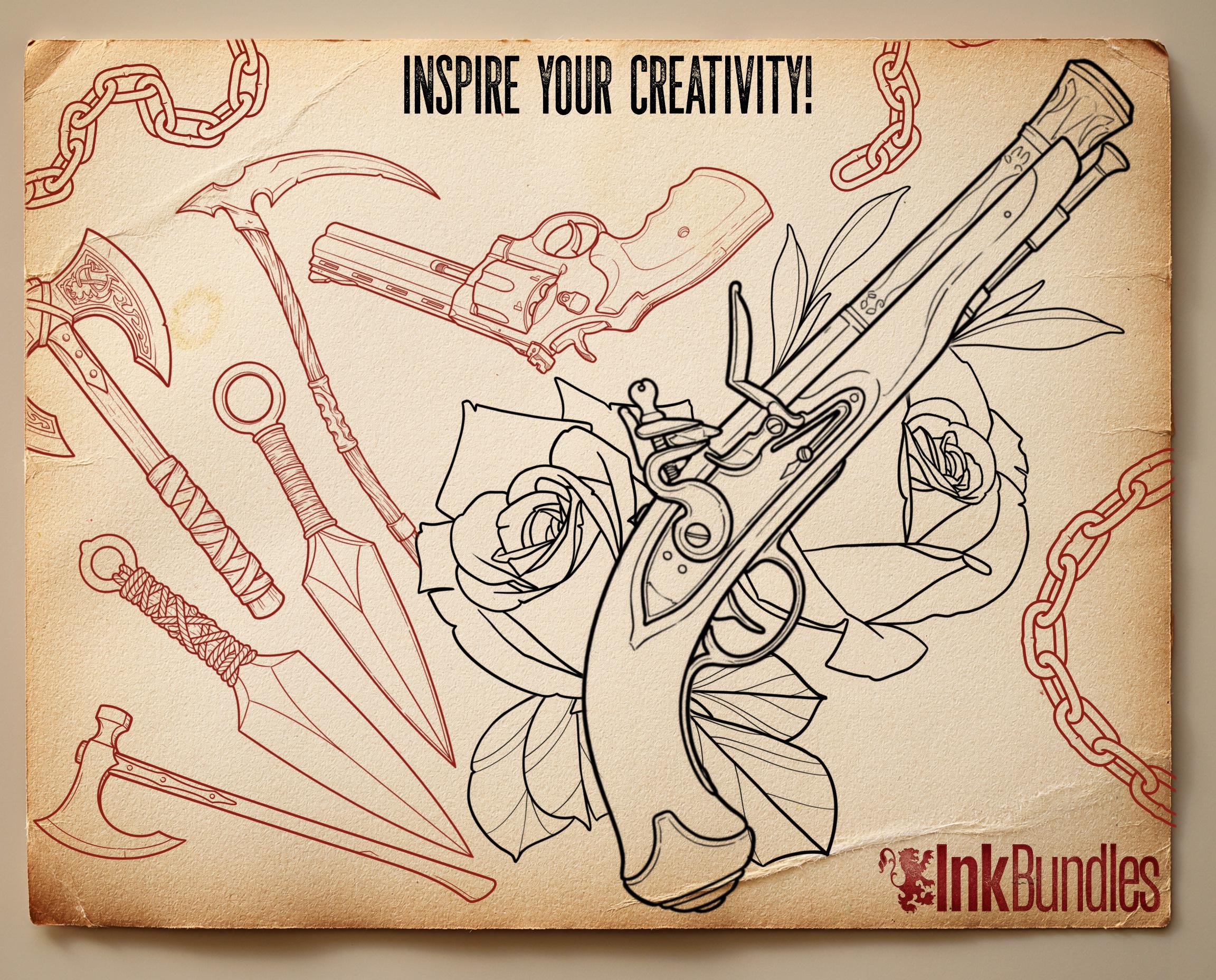 The Tattoo Art Toolkit: 1200+ Custom Stamps & Brushes (Digital Download)