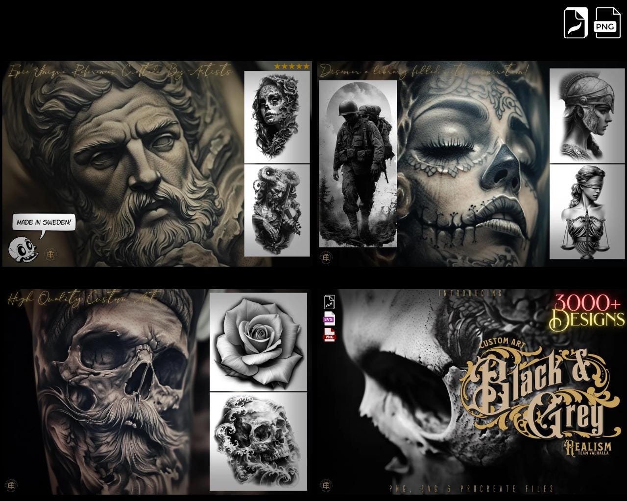 Procreate Ultimate Tattoo Reference Library