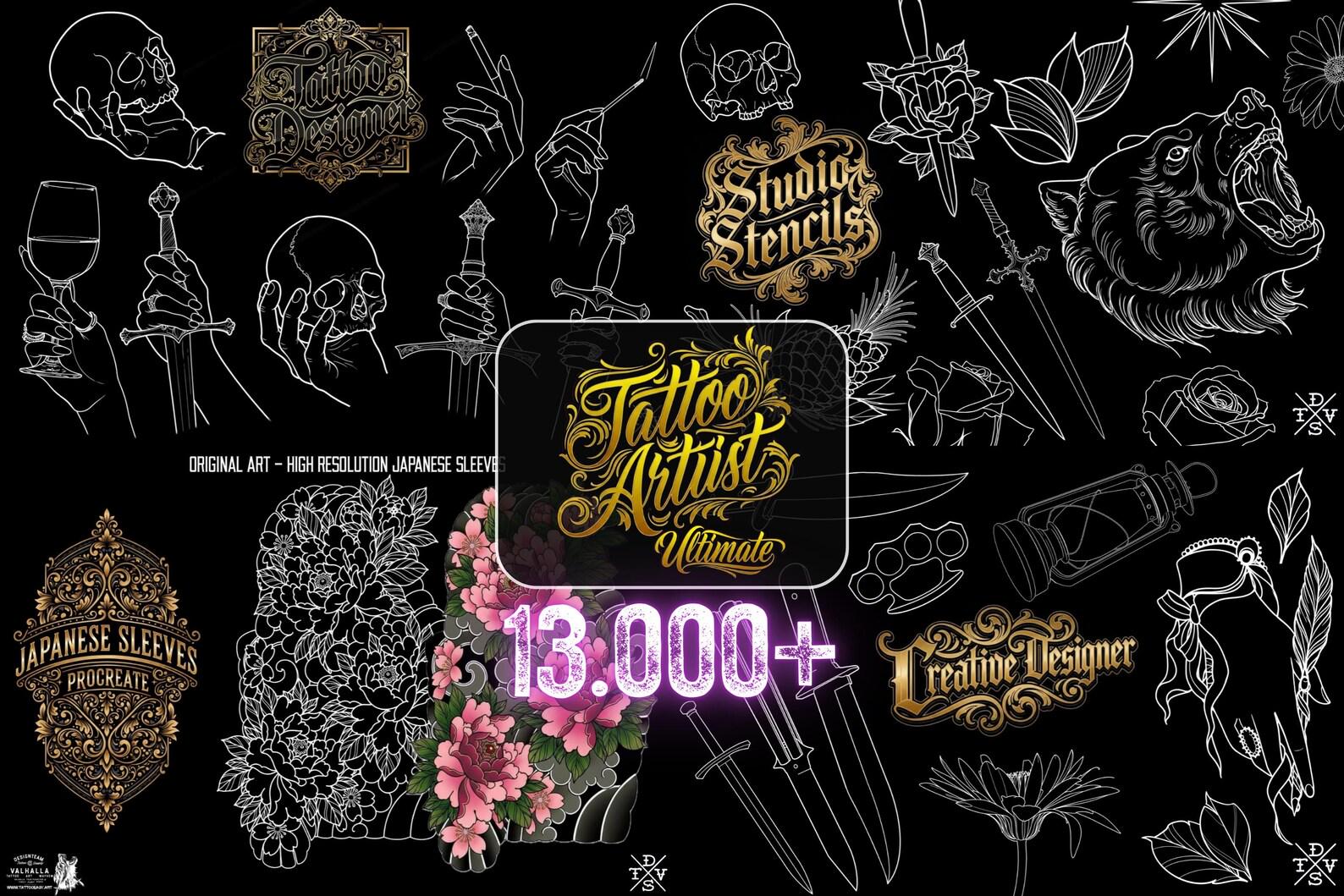 Procreate Ultimate Tattoo Reference Library