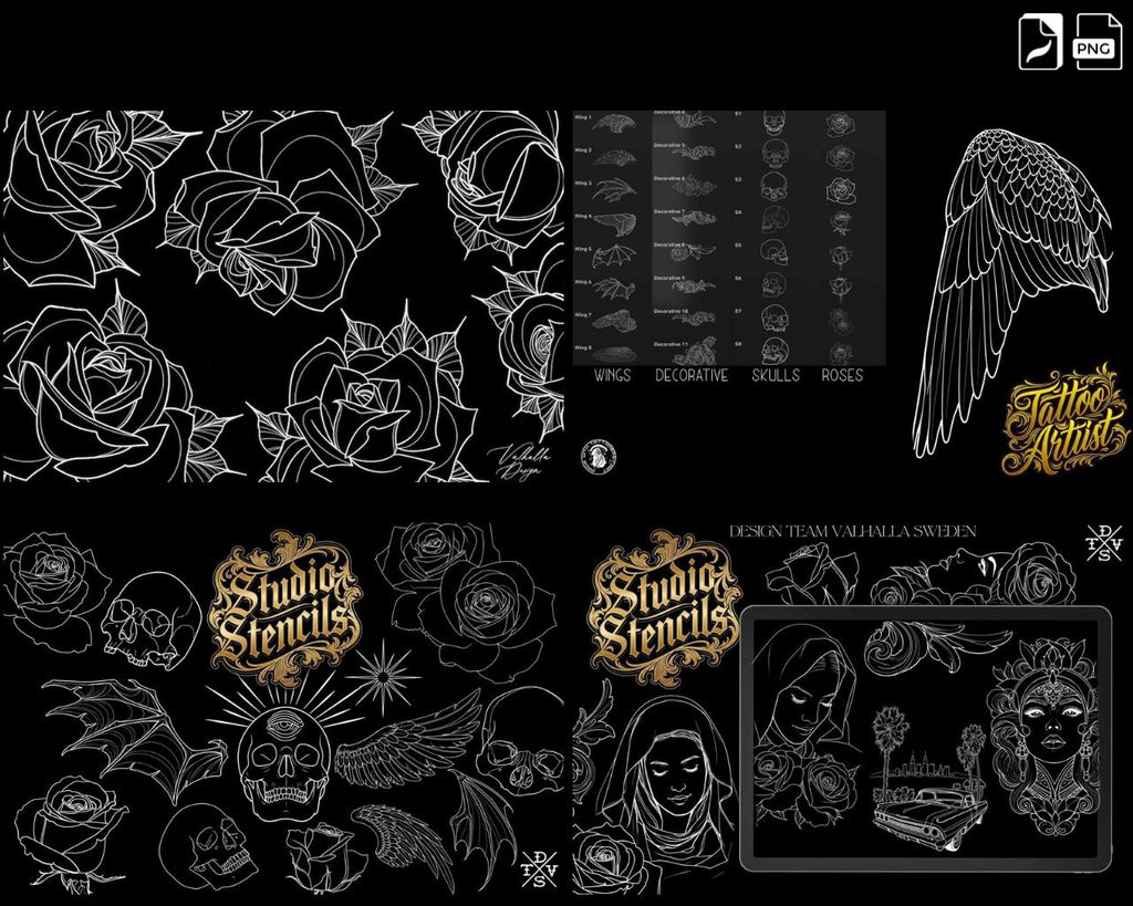 Procreate Ultimate Tattoo Reference Library