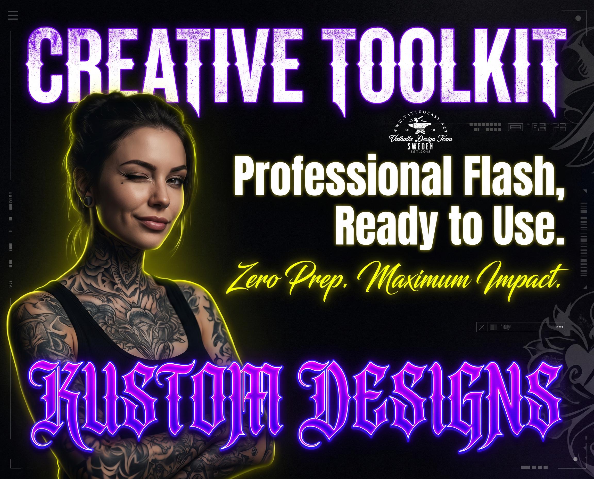 The Tattoo Artist Ultimate, 13500k+ Creative tattoo art toolkit XXL ( digital download )