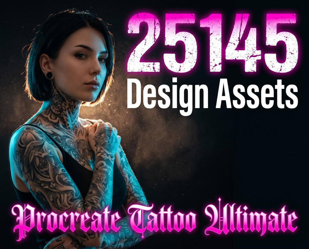 Procreate Tattoo Encyclopedia: 25145+ Design Assets | Digital Download