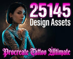 Procreate Tattoo Encyclopedia: 25145+ Design Assets | Digital Download