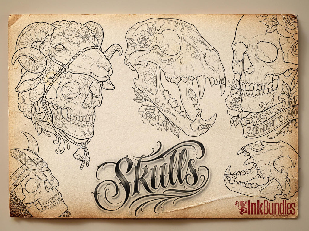 Procreate, Skull tattoo designs, Skulls & Bones, custom art