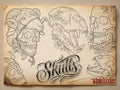Procreate, Skull tattoo designs, Skulls & Bones, custom art