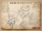 150 Neo-Traditional Skull Brushes for Procreate | Tattoo Skull Stamps, Dark Art Elements & Design Assets