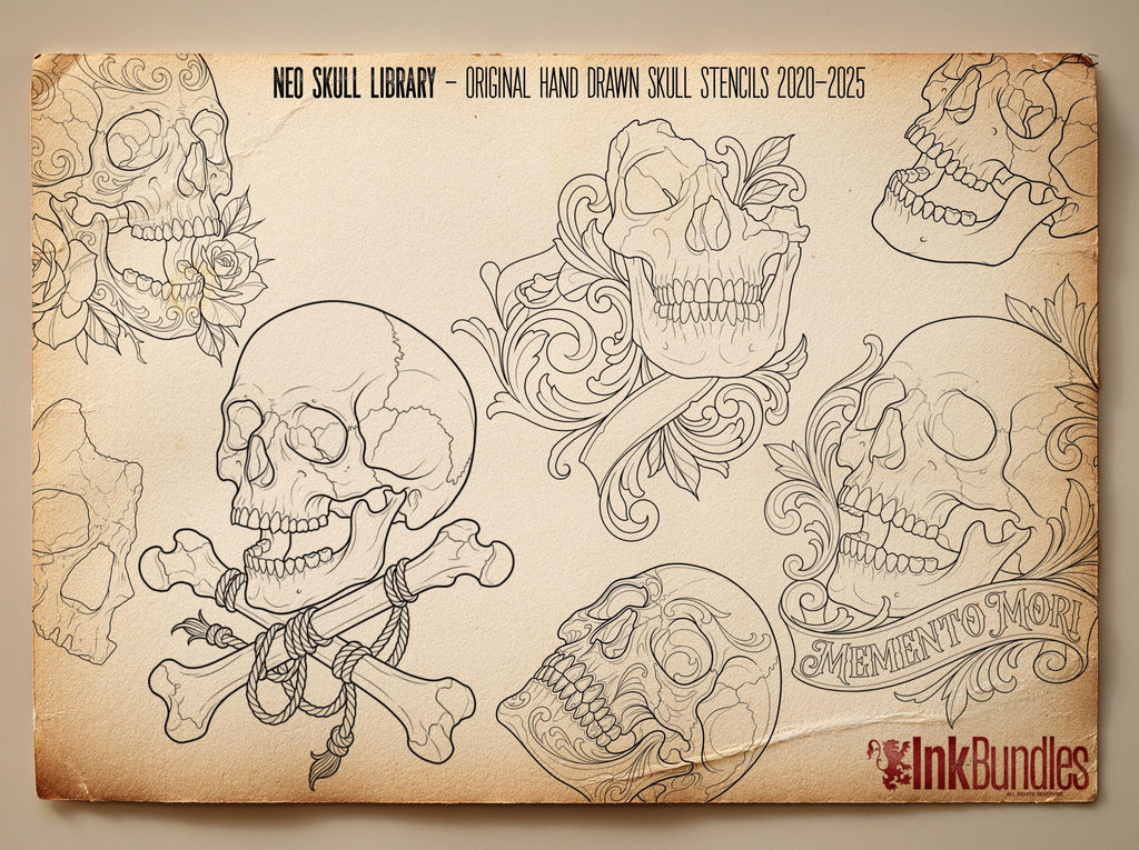 Procreate, Skull tattoo designs, Skulls & Bones, custom art