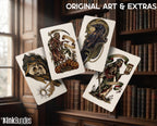 Seventh Seal, Dark Macabre Tattoo Art, Neo-Traditional Procreate Stamps, Tattoo Stencils