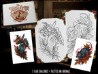 Procreate Neo-Traditional Toolkit | original art | 1000+ assets | Tattoo Creative Kit