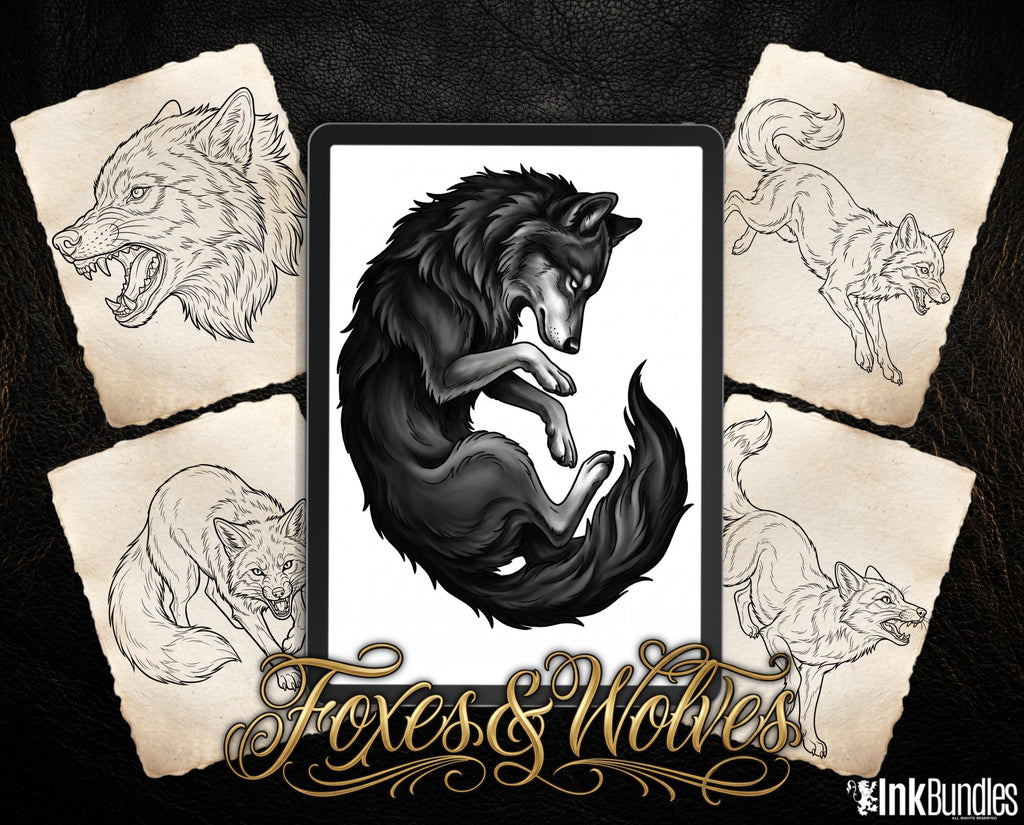 Procreate Tattoo collection 2025 | high resolution stencils | Creative Original Tattoo Stamp Brushes