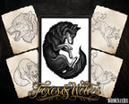 Procreate Tattoo collection 2025 | high resolution stencils | Creative Original Tattoo Stamp Brushes