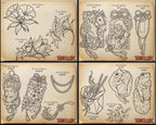 Procreate Tattoo collection 2025 | high resolution stencils | Creative Original Tattoo Stamp Brushes