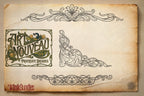 Art Nouveau Procreate Kit: ~400 Stamp Brushes (PDF)