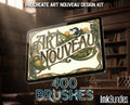 Art Nouveau Procreate Kit: ~400 Stamp Brushes (PDF)