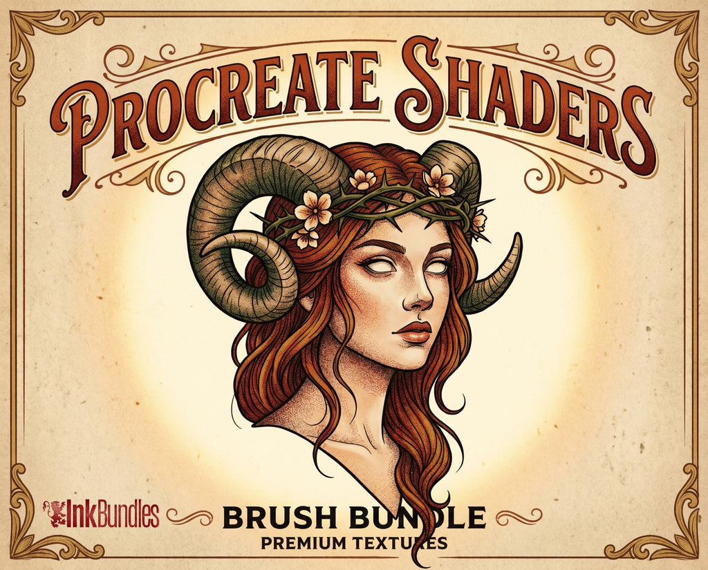 Procreate Shader Brush Set: 25 Custom Textures + Bonus (Digital Download)