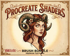 Procreate Shader Brush Set: 25 Custom Textures + Bonus (Digital Download)
