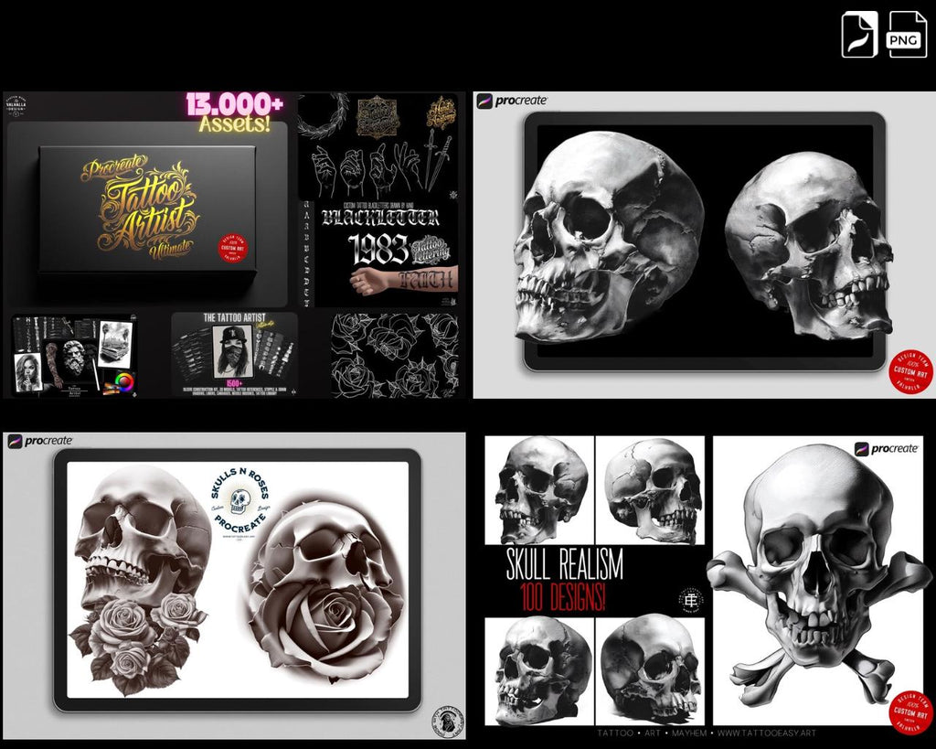 Procreate Ultimate Tattoo Reference Library