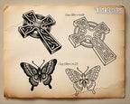 The Traditional Artist vol.3 1100+ Original old-school stencils
