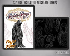Art Nouveau Designs | Procreate + PNG & Ebook| Floral Designs | stencils