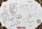 Procreate Neo-Traditional Toolkit | original art | 1000+ assets | Tattoo Creative Kit