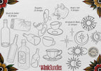 Procreate Neo-Traditional Toolkit | original art | 1000+ assets | Tattoo Creative Kit