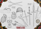 Procreate Neo-Traditional Toolkit | original art | 1000+ assets | Tattoo Creative Kit