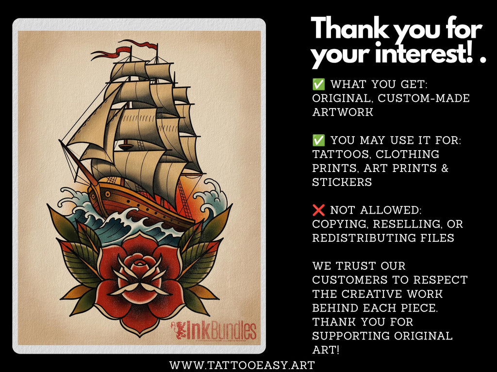 Procreate Neo-Traditional Toolkit | original art | 1000+ assets | Tattoo Creative Kit