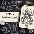 The Traditional Artist vol.3 1100+ Original old-school stencils