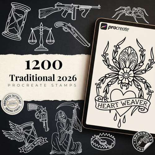 The Traditional Artist vol.3 1100+ Original old-school stencils
