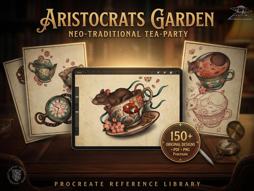 Aristocrats Garden Neo Traditional Tattoo Bundle