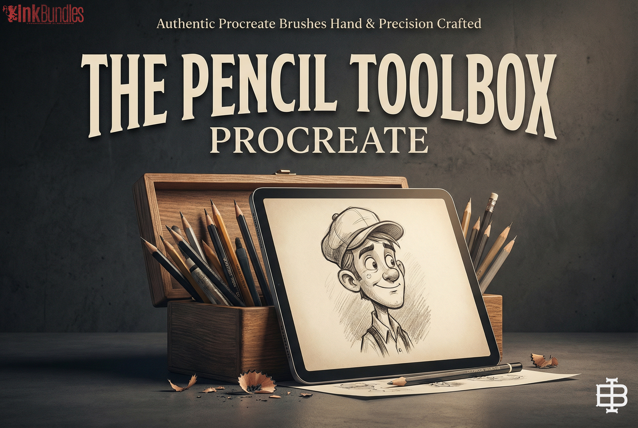 Procreate, The Pencil Toolbox, authentic custom built brushes for Procreate (Digital Download)